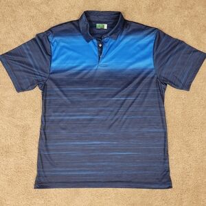 Ben Hogan Performance Golf Polo Shirt Mens Short Sleeve Size XL Multi Color Blue